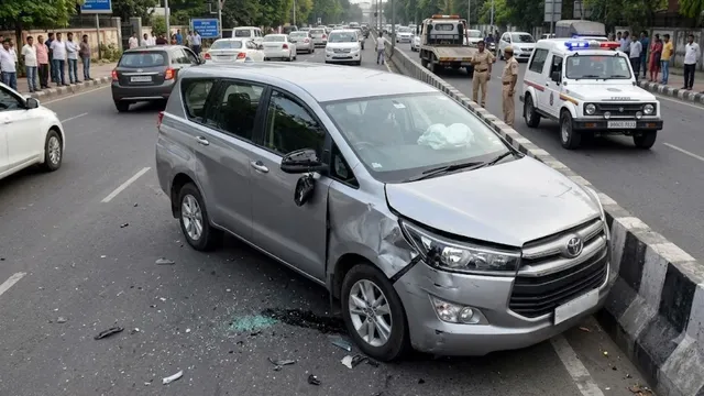 हैदराबाद के पास दर्दनाक सड़क हादसा: गणेश विसर्जन से लौट रहे चार लोगों की मौत और चालक घायल