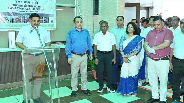 उत्तर मध्य रेलवे में 'स्वच्छता ही सेवा पखवाड़ा-2026' का भव्य शुभारंभ